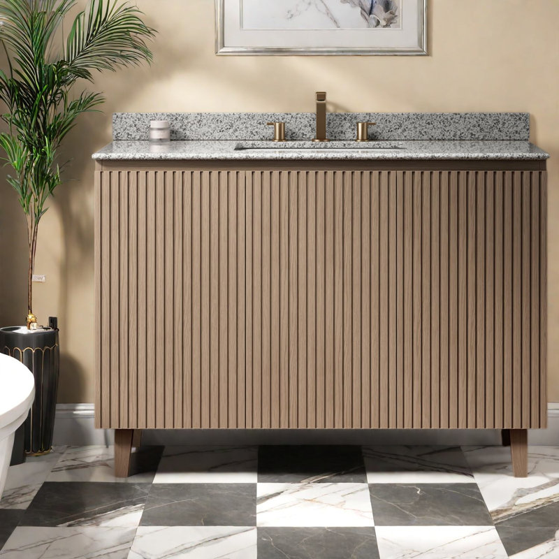 Inch Vanities(Must include both Vanity Cabinet and Sink) with Storage, Modern Granite, 48.03