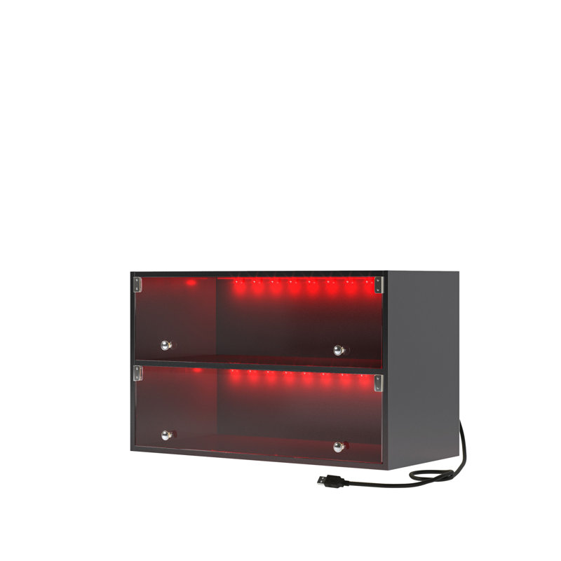Armoire de rangement pour chaussures en verre