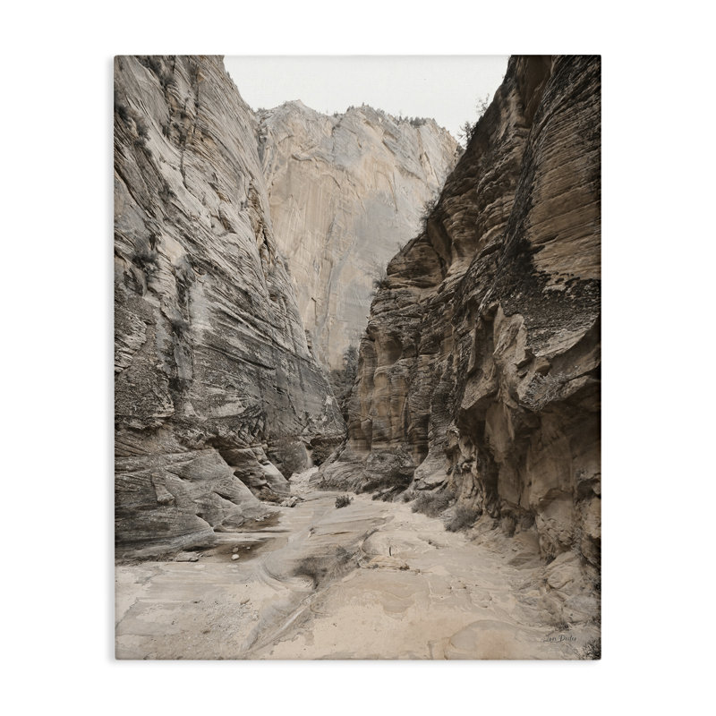 Art mural sur toile «Sandy Cliff» par Lori Deiter, H 20 po x l 16 po