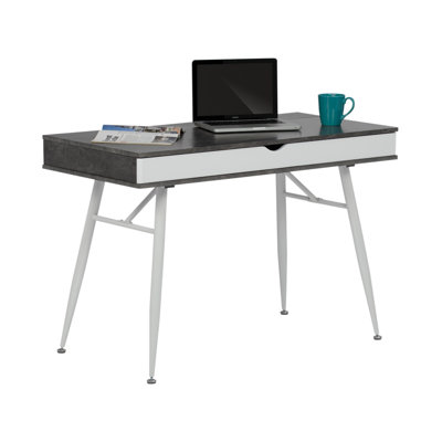Charry Metal Base Writing Desk