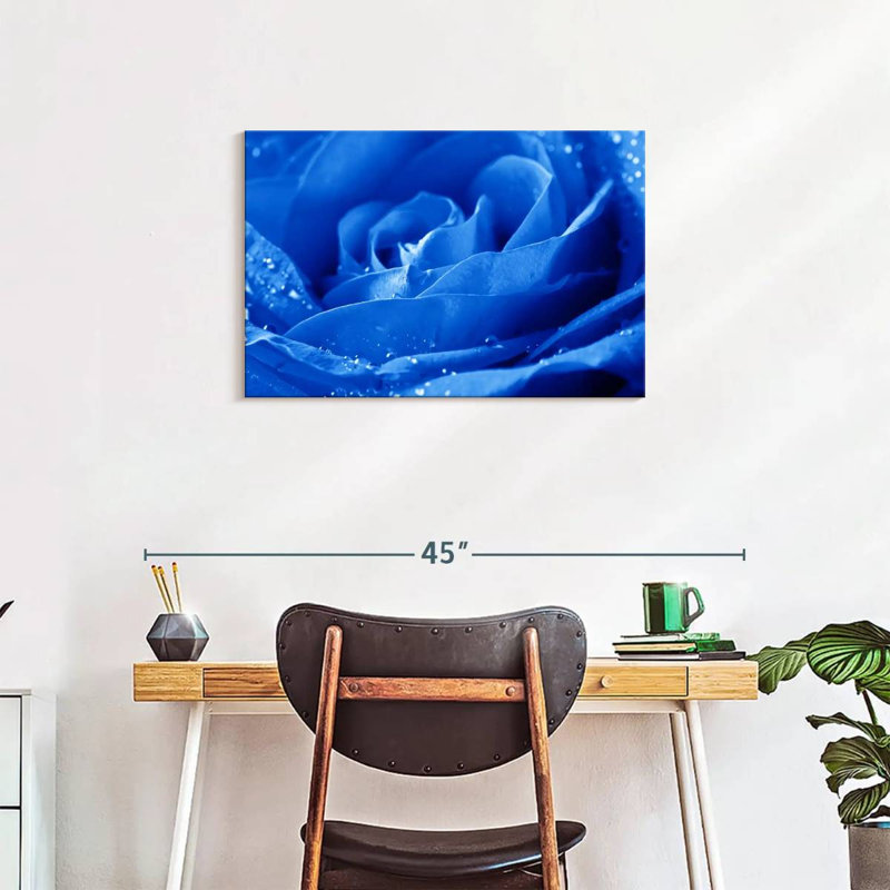Harnek Dewy - rose bleue, H 20 po x l 30 po