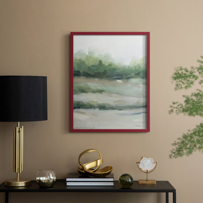 «Faded Morning II», reproduction encadrée - bois massif