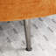 Très grande chaise ronde orange, charge de 450 livres, moelleux mi-ferme, rembourrage en fibre avec et petite table en métal, dossier rembourré, matériau chenille-906465997