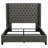 Lendra Grey Queen Panel Bed