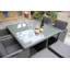 PARIS 8 Seater Cube Set 125x125cm Square Table with Parasol Hole, 4 Cube Chairs with Folding Backrest & 4 Integral Stools including Cushions