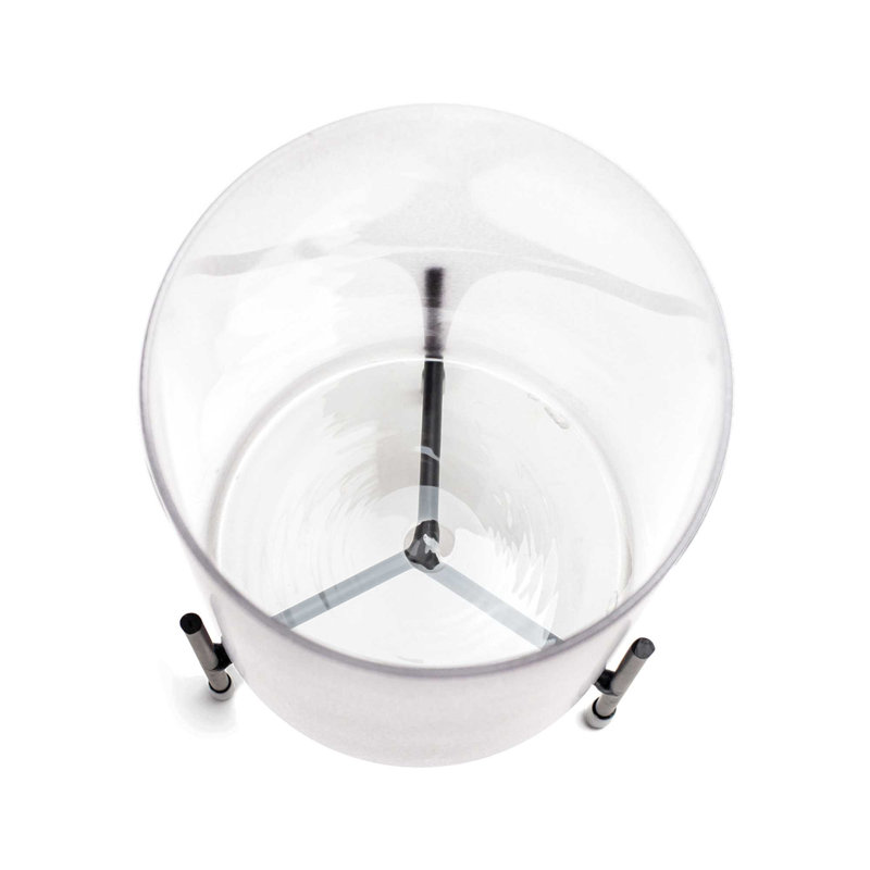 Hurricane de table en verre H 8 po