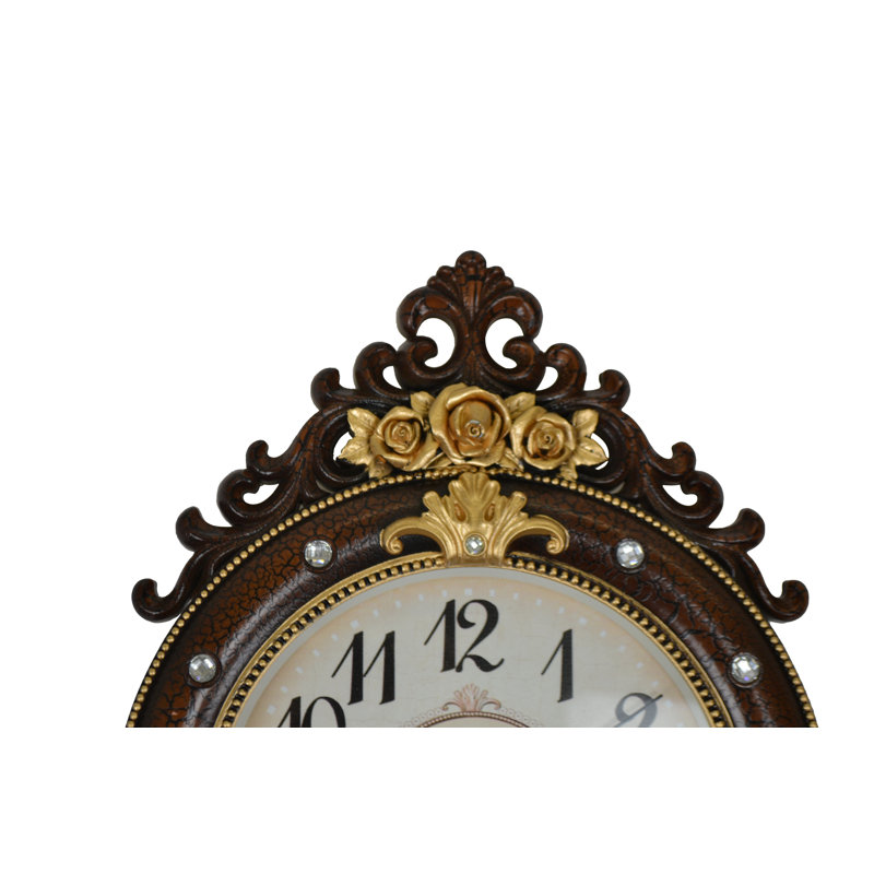 Horloge murale de style rétro avec pendule pivotante 