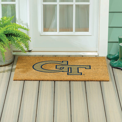 Grand tapis couleur coco Georgia Tech, 36 po x 24 po