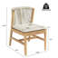 Ensemble repas d'extérieur en bois d'acacia 9 pièces Caelora