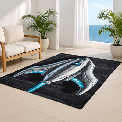Tapis intérieur et extérieur gris Transport