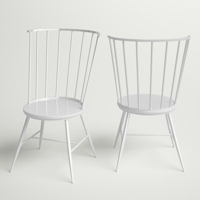 Kennamer Metal Slat Back Side Chair