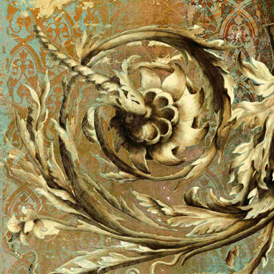 Flourish Antiquity 3 - Wrapped Canvas Print