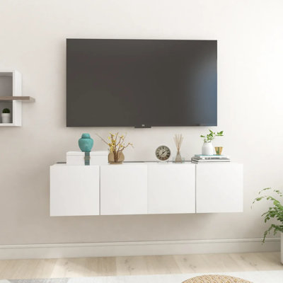 Goerke Unfinished Floating TV Stand for TVs up to 88"