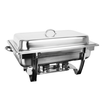 Tablier empilable en acier inoxydable 8-qt