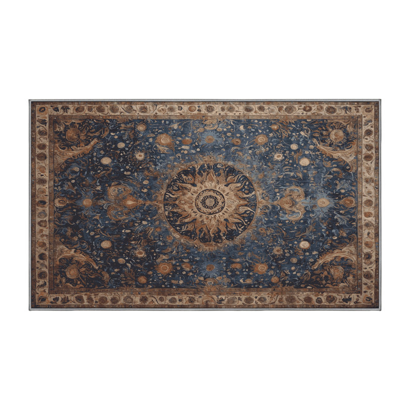 Machine Washable Purple Area Rug, Rectangle 2' x 3'