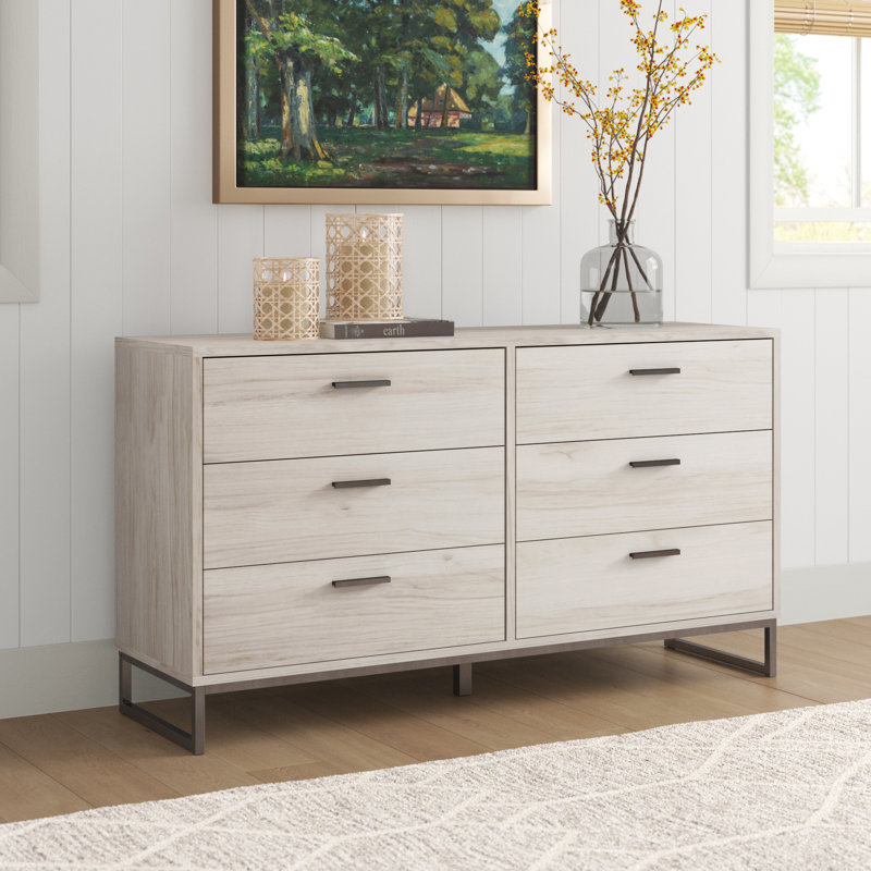 Manuel 6 Drawer 52.75'' W Double Dresser