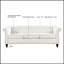 Canapé Chesterfield à accoudoirs roulés 84 po 3 places