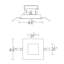 Aether LED 4.1875" Square Adjustable Recessed Trim-36435162-36435163