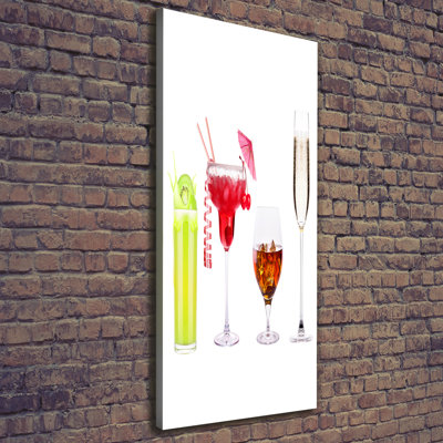 Colourful Cocktails - Wrapped Canvas Print