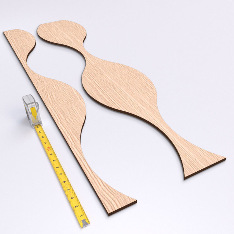 Ozark 47" Red Oak Decorative Slat Wall Panel Kit