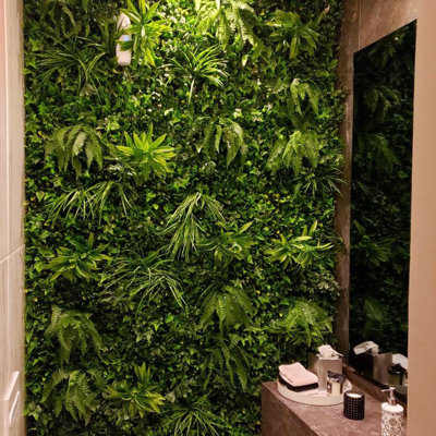 39.37 " H Faux Foliage Hedge