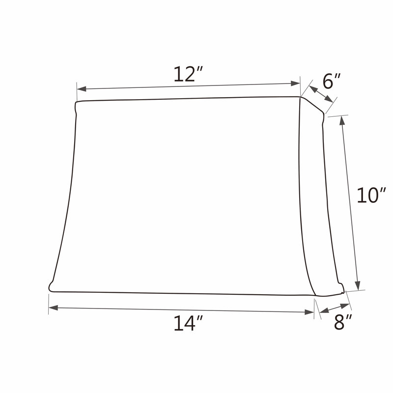10 in. H Rectangle Lamp Shade
