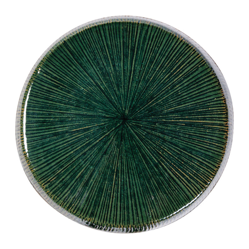 Sunburst Garden Stool, Emerald Texture Gloss
