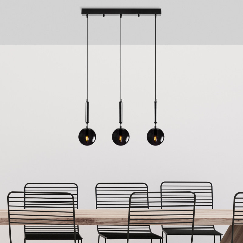 Luminaire suspendu pour îlot de cuisine 3 lumières