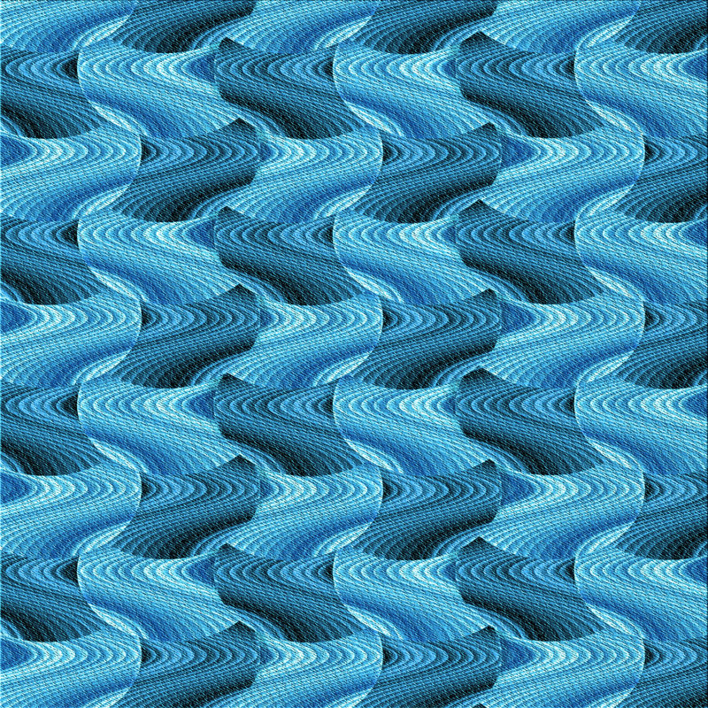 Tapis bleu ciel/bleu eseli, Carré 4 pi