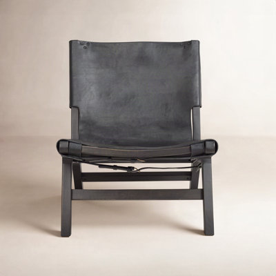 Coucher Genuine Leather Slipper Chair