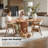 Bertie 63"W Mid-Century Modern Dining Table with A Hidden Extension Board-246804913