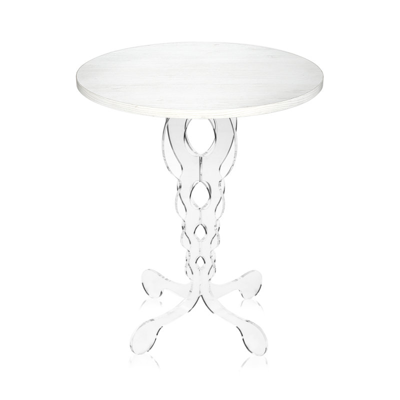 Mersin Pedestal Coffee Table, 73cm H x 73cm W x 73cm D, White