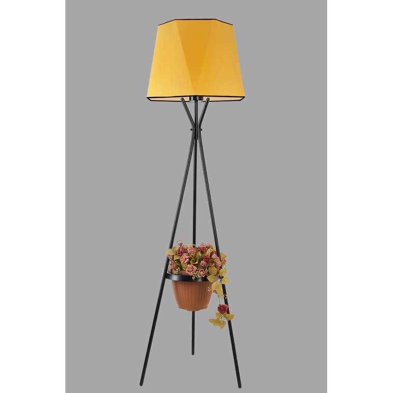 Lampe trépied 65 po Horicon, Moutarde