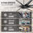 100 Inch 8 Blades Ceiling Fans With No Lights, Indoor/outdoor Black Ceiling Fan With Remote Control, Reversible Dc Motor,ceiling Fan For Bedroom, Patio, Black-122496494