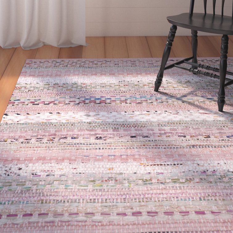 Vesey Hand Woven Cotton Striped Rug