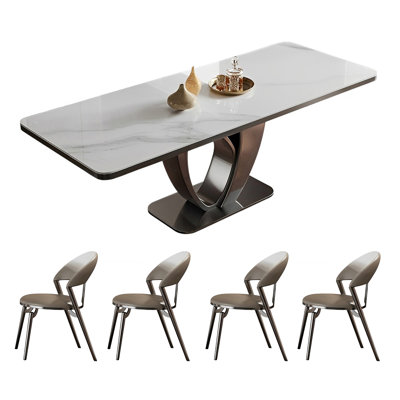 Ensemble de table et de chaises rectangulaires Home Rock
