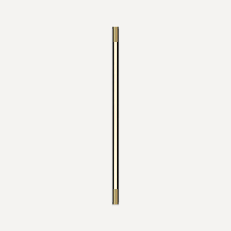 Tenor 36" H Round Lighting, Dimmable (3000K), Brass