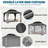 Patio Double-Vented Galvanized Steel Top Gazebo-100491005