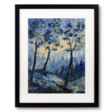 Winter Light In The Wood Print by Pol Ledent