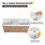 Ensemble de meuble-lavabo double 59 po Chiswick