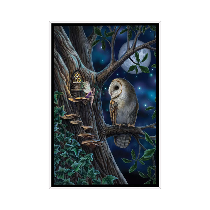 « Fairy tales » par Lisa Parker-impression d’art graphique, H 60 po x l 40po x P 1,5 po, Toile blanche encadrée, Pas de tapis