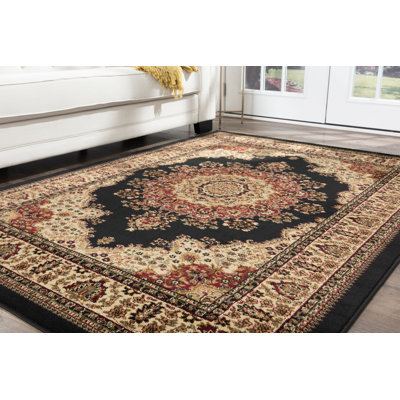 Tapis beige / noir Clarence