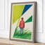 Figure in Red Retro - Wrapped Canvas-798996549-798996550