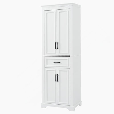 Meuble-lavabo autoportant avec un design moderne et élégant, plusieurs options de rangement, des portes à charnières amortissantes et une finition durable pour les salles de bain organisées