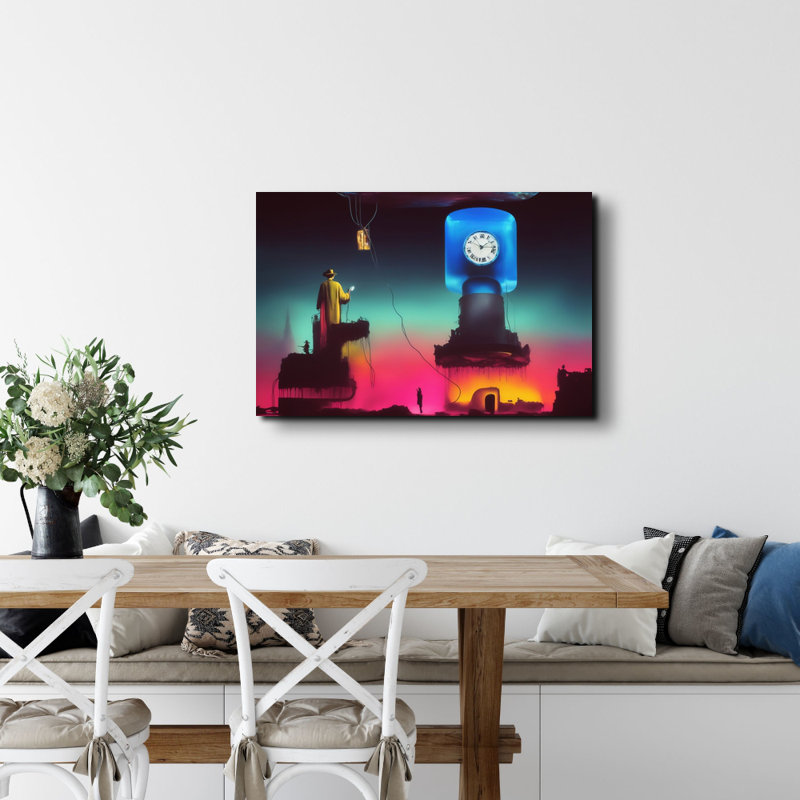 «Persistance of Memory Reimagined 13» par Stephen Chambers, impression sur toile tendue, L 36 po x H 32 po