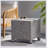 PUERTA ACCENT TABLE Polyethylene Rattan Cube Shape No Assembly 18.00” W x 18.00” D x 18.00” H