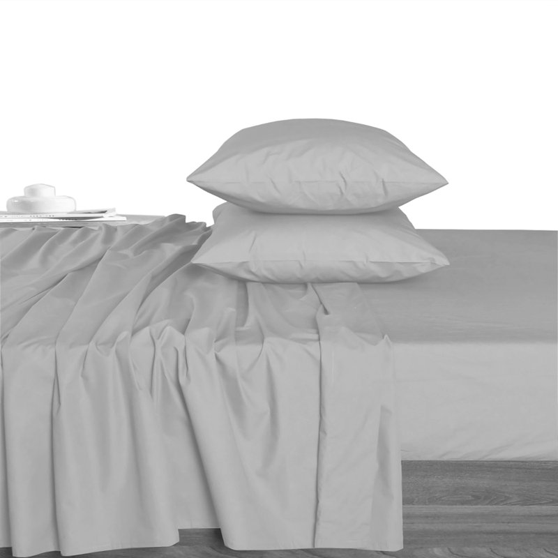Percale - Set of 2, Light Gray