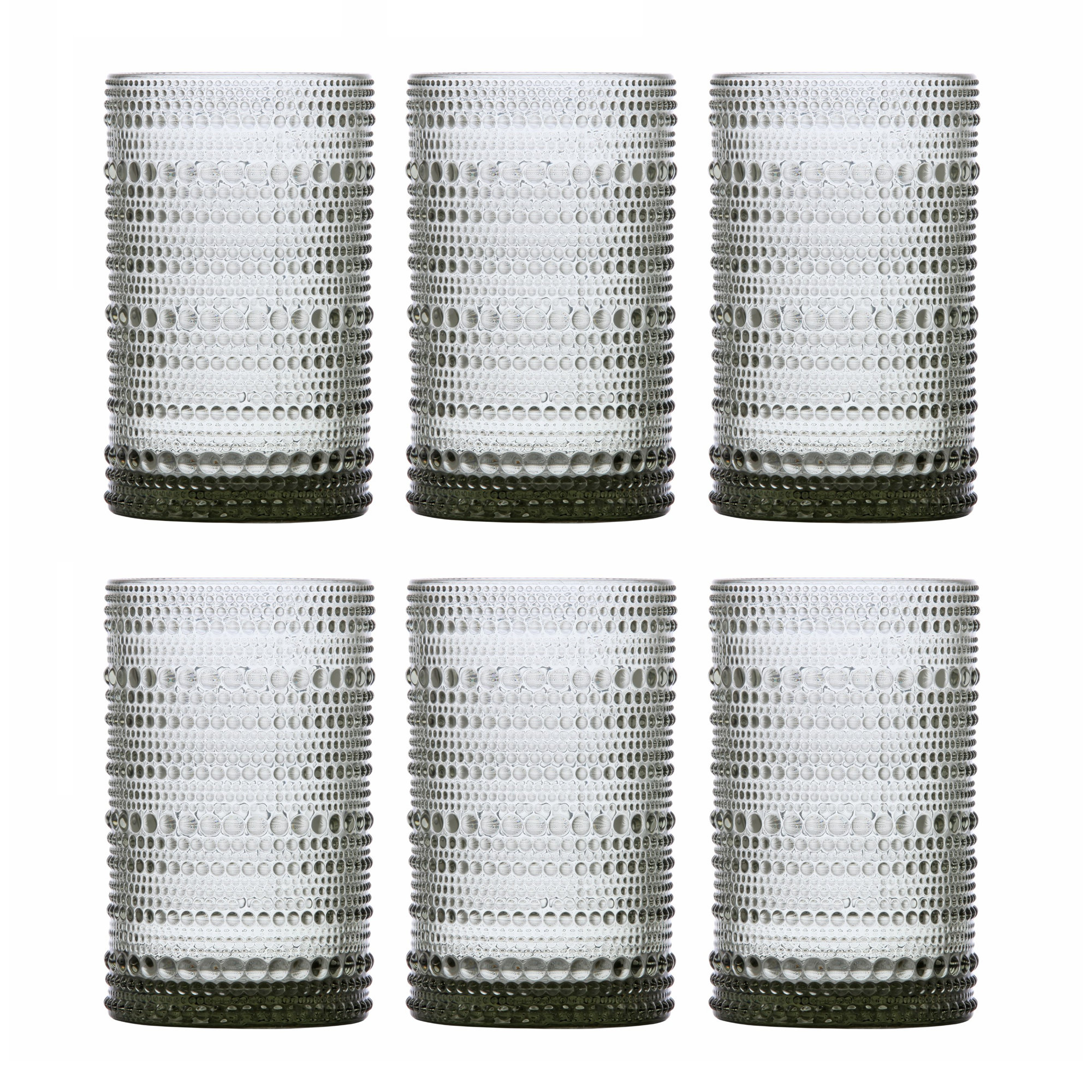 Jupiter Drinking Glass, Smoke Gray, 13 oz.