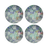 Impressionism Vegan Leather Round Placemats