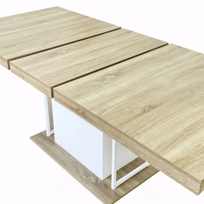 Rectangle extendable dining table